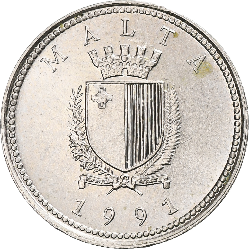 Malta, 2 Cents, 1991