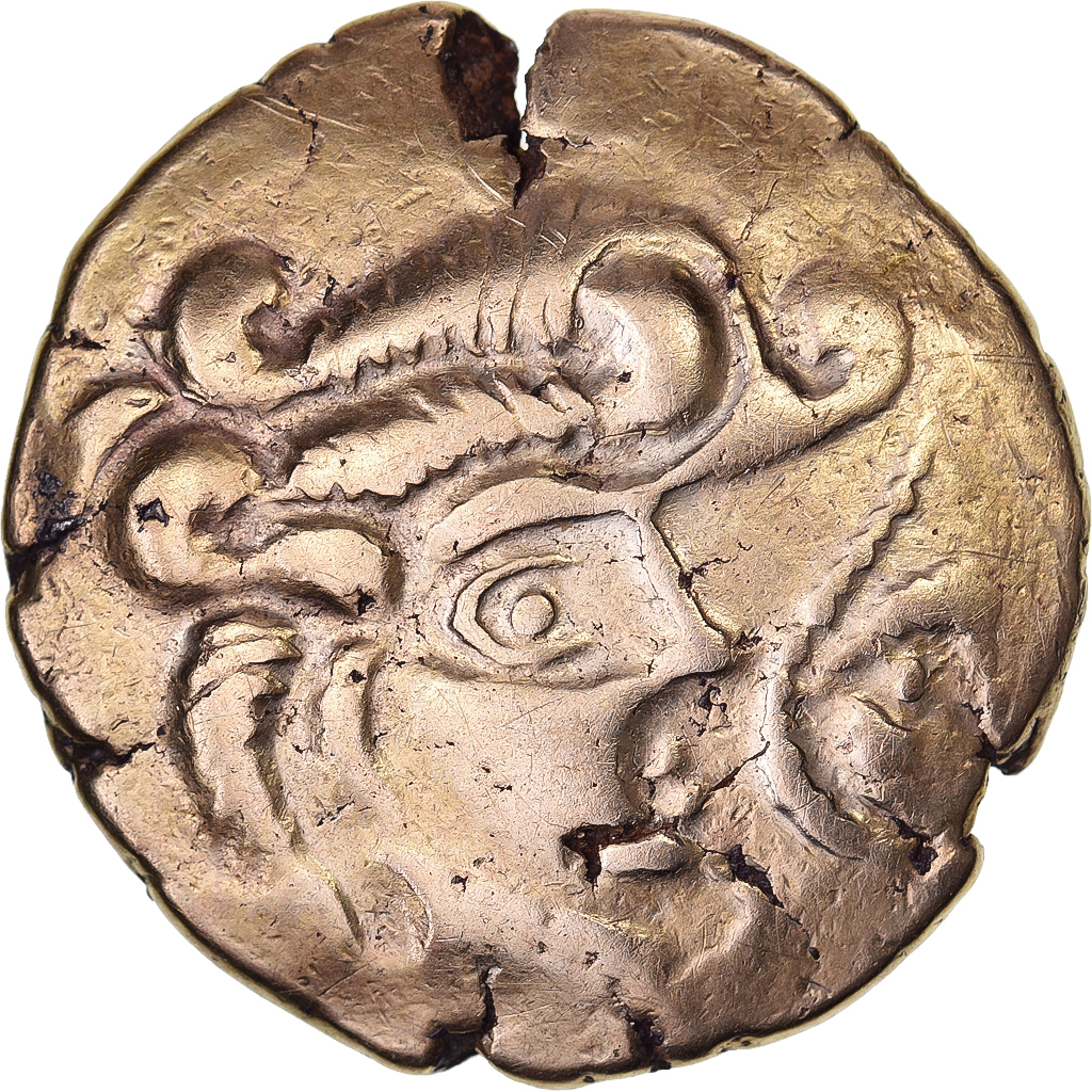 Osismii, Stater, 80-50 BC, Electrum, ZF, Delestrée:S 2219 A