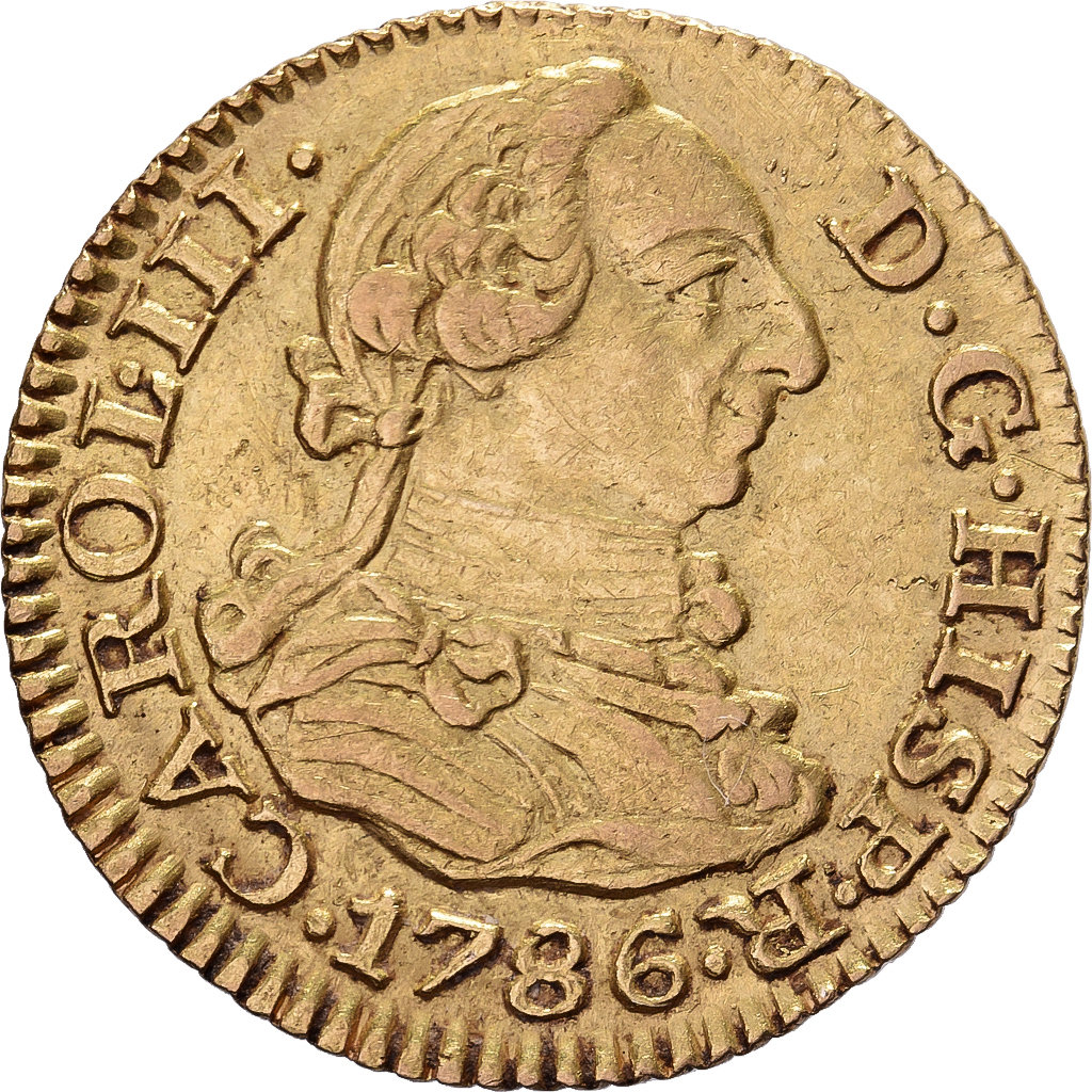 Spain, Charles III, 1/2 Escudo, 1786, Madrid, Gold, , KM:425