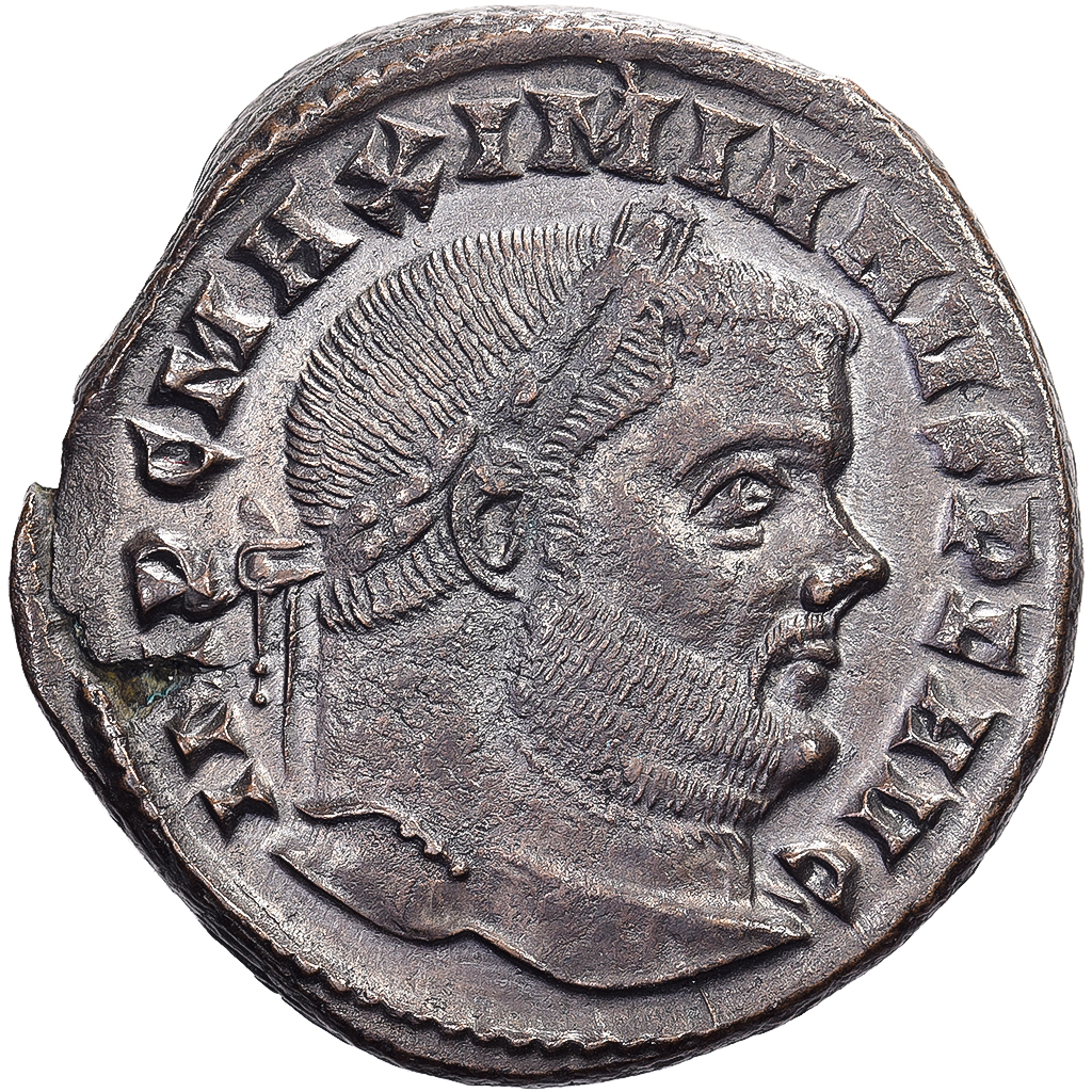Maximianus, Follis, 300-303, Ticinum, Bronze, , RIC:45B