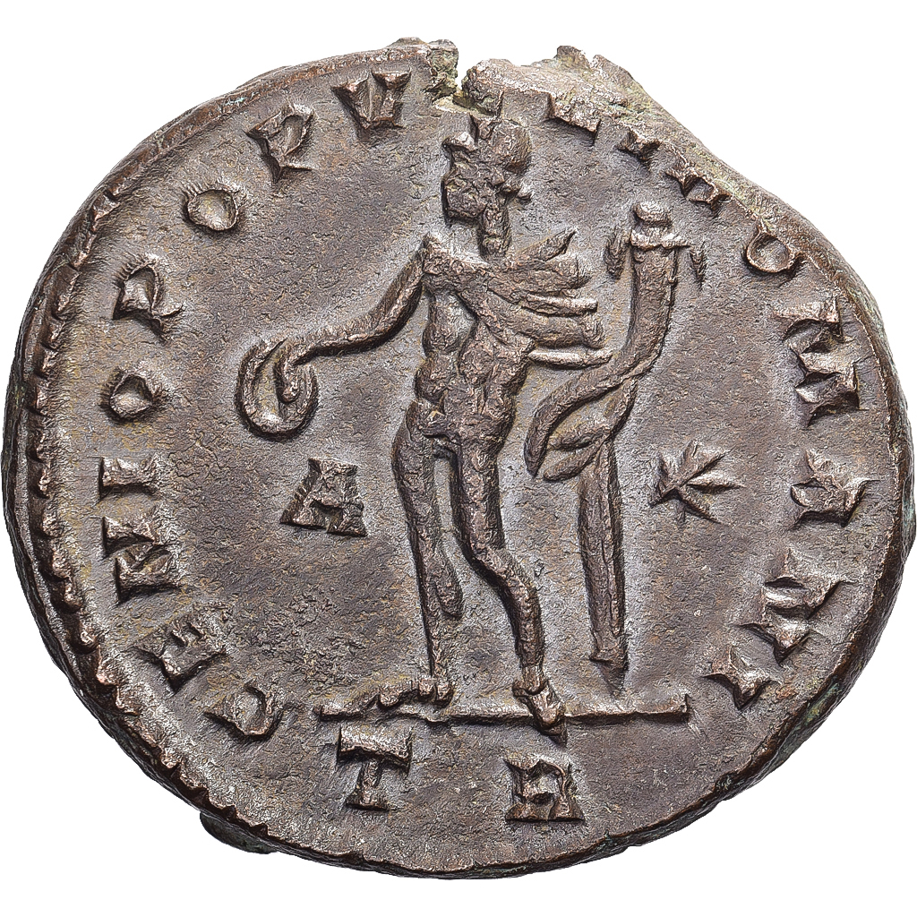 Galerius, Follis, 298-299, Treveri, Bronze, , RIC:343b