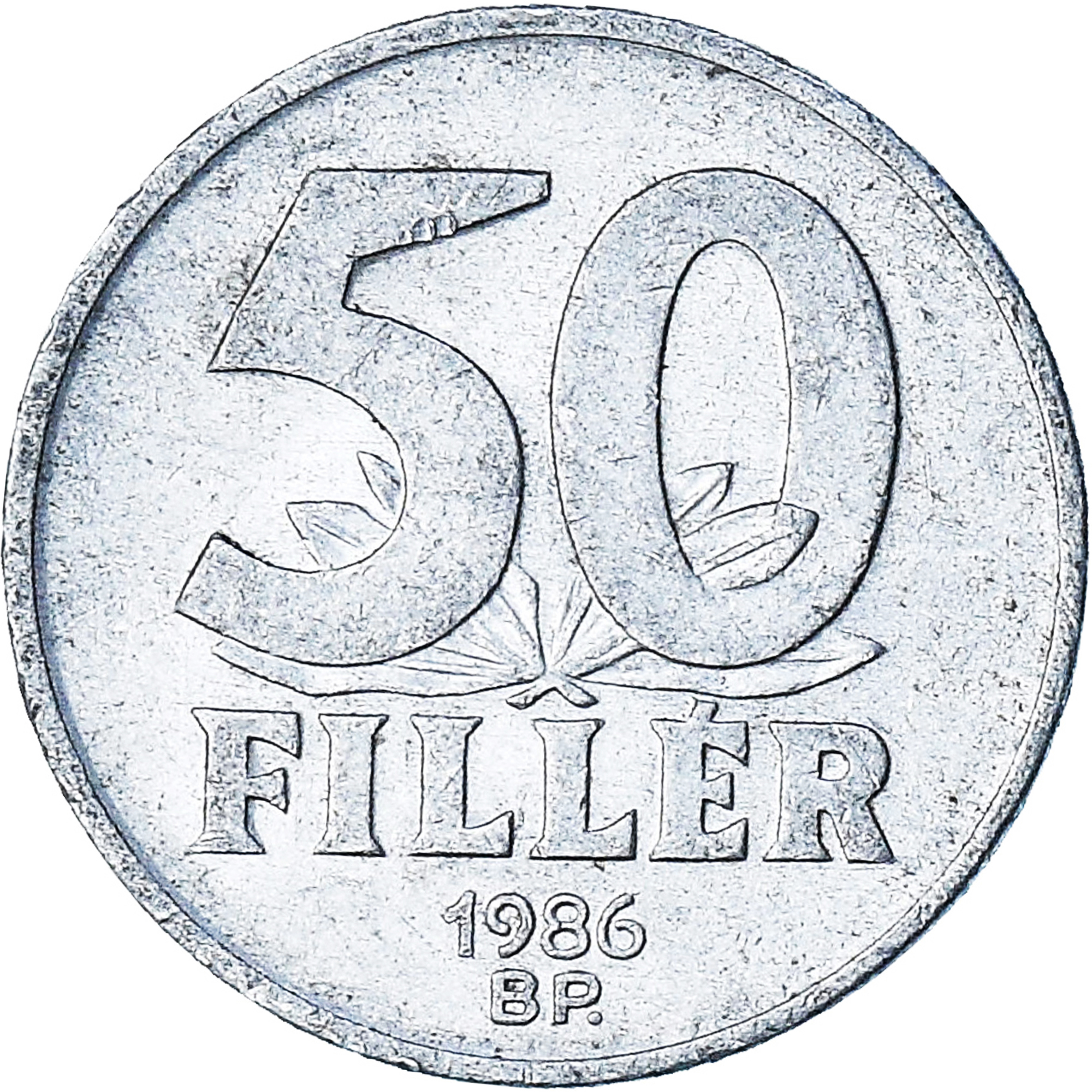 Hungary, 50 Fillér, 1986