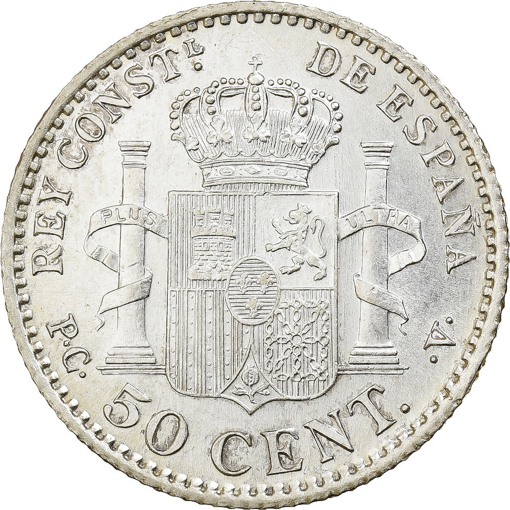 Spain, Alfonso XIII, 50 Centimos, 1910, Madrid, Silver, , KM:723