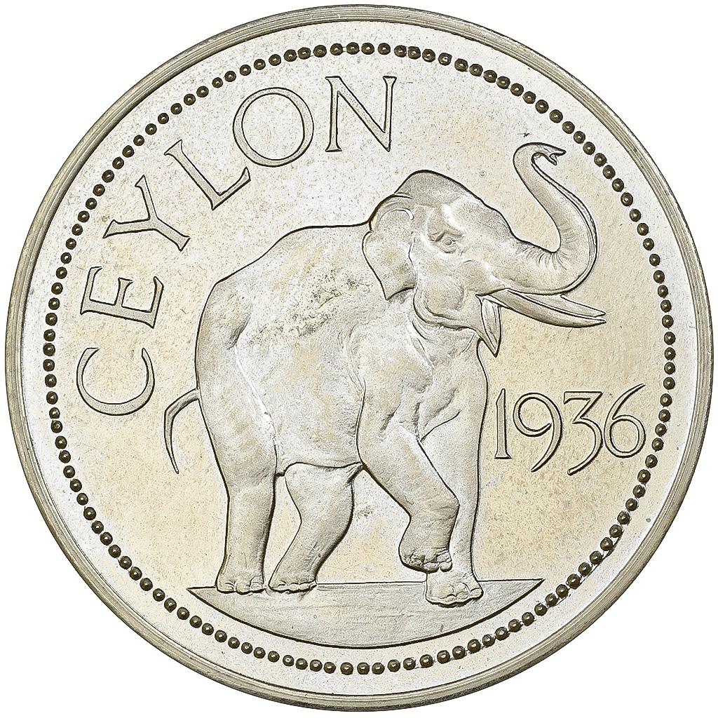 Ceylon, Edward VIII, 1 Crown, 1936, Proof, Copper-nickel, , KM:FM118