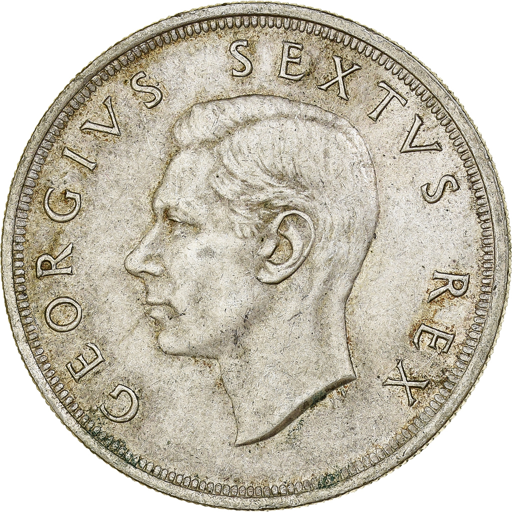South Africa, George VI, 5 Shillings, 1952, Pretoria, Silver, , KM:41