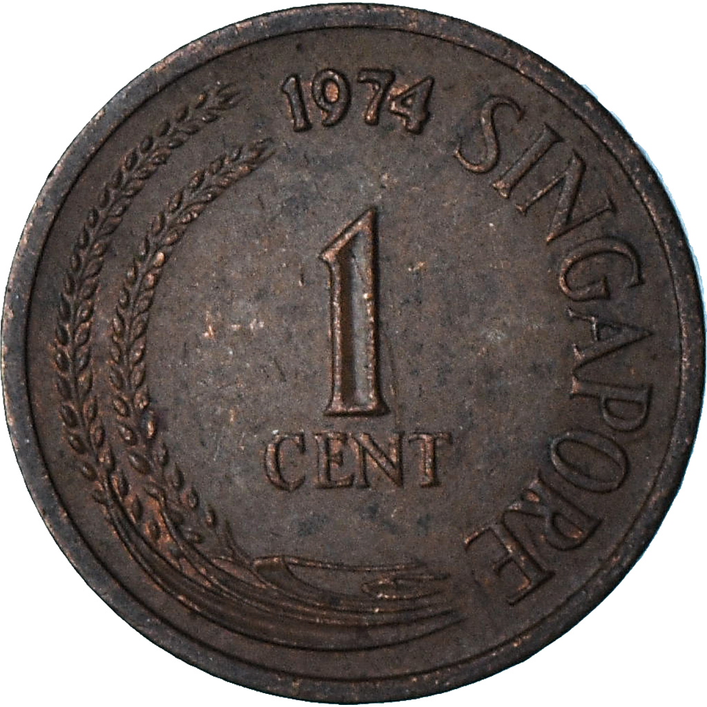 Singapore, Cent, 1974