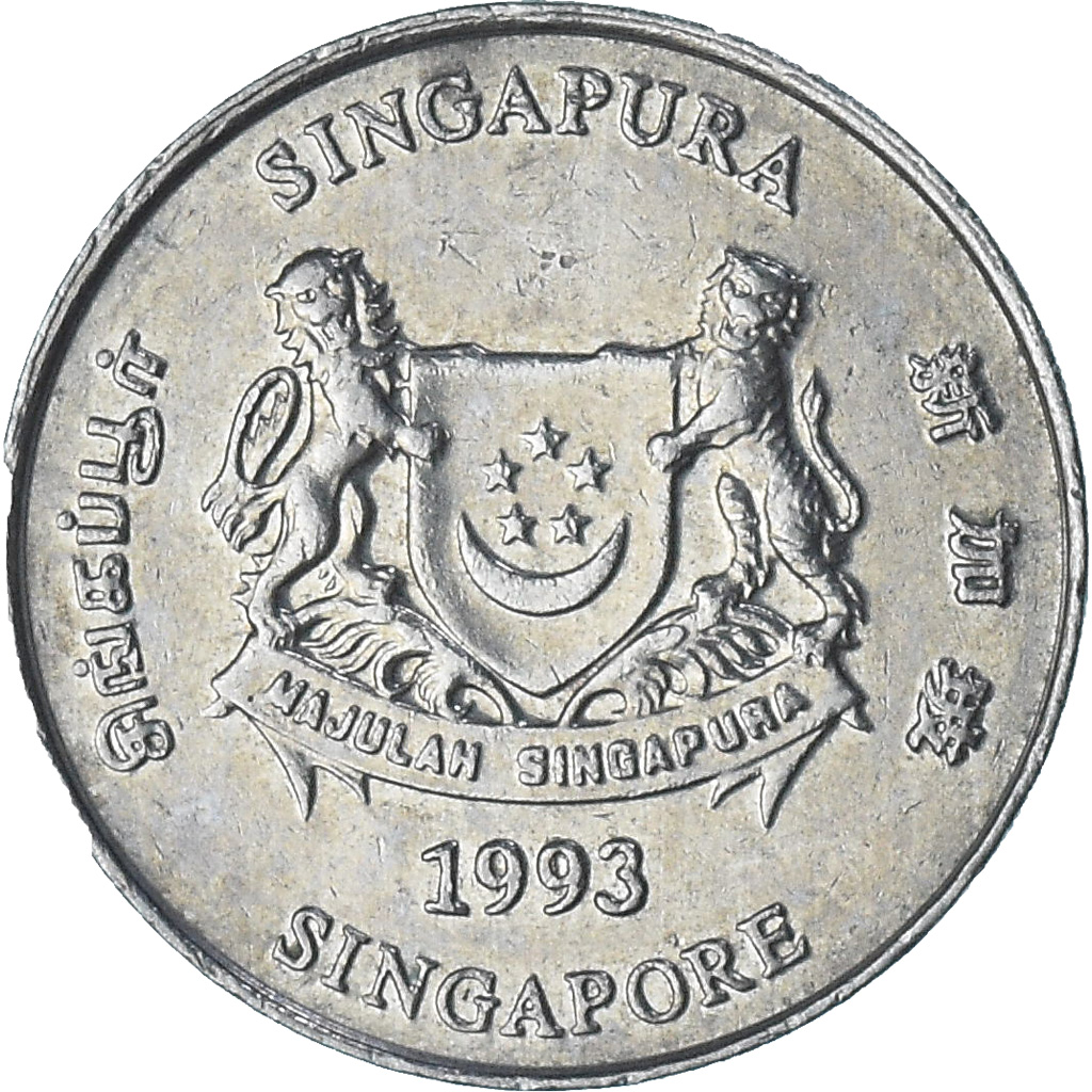 Singapore, 20 Cents, 1993