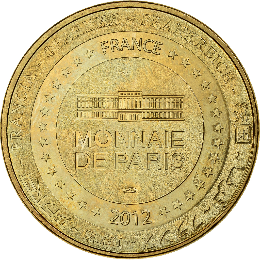 France, Tourist token, La Mère Poulard, 2012, MDP, Copper-nickel Aluminium