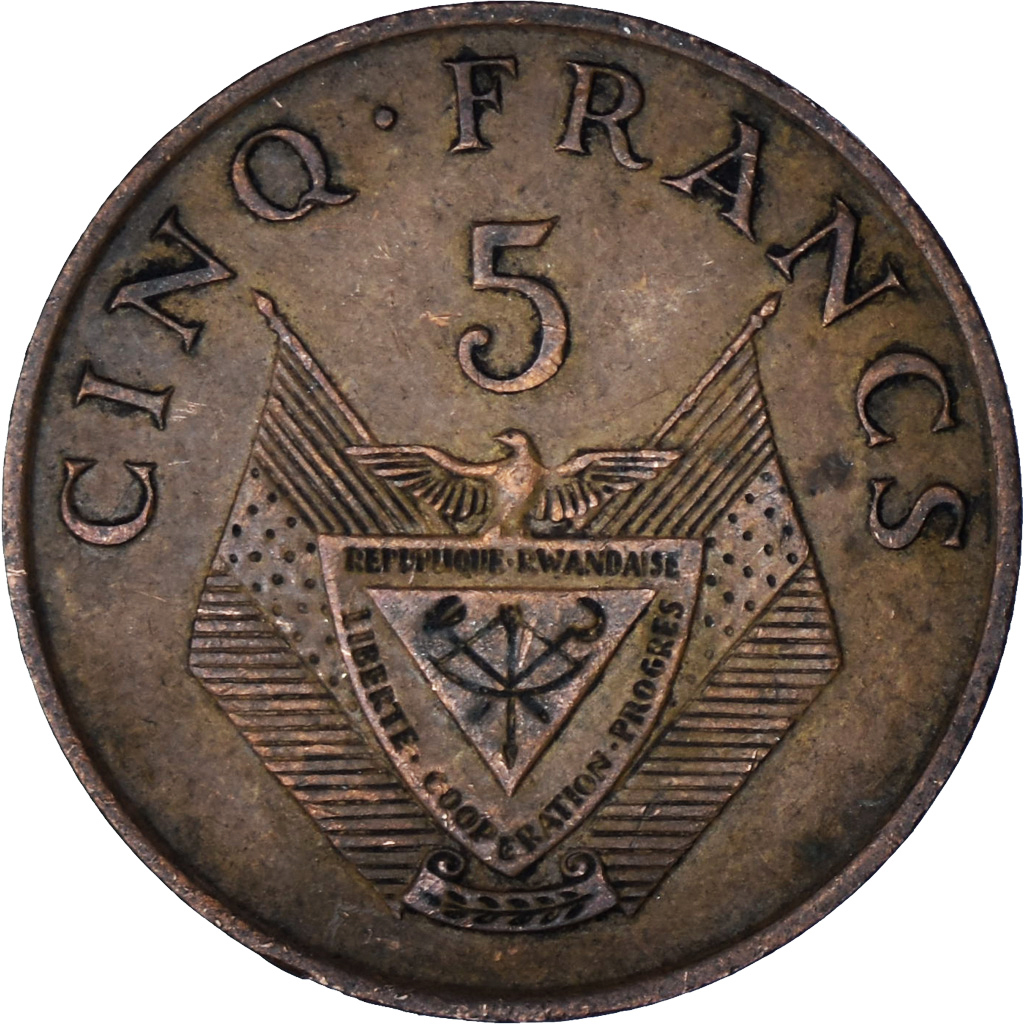 Rwanda, 5 Francs, 1987