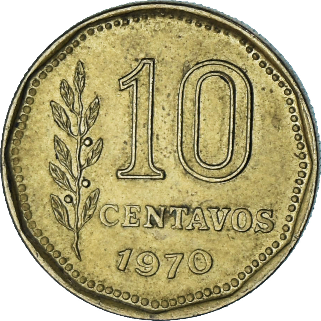 Argentina, 10 Centavos, 1970