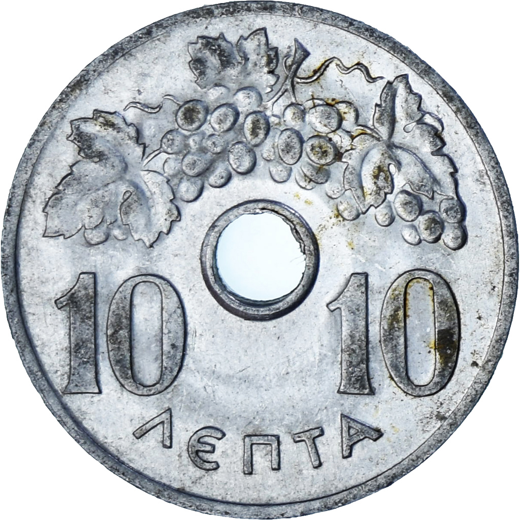 Greece, 10 Lepta, 1969