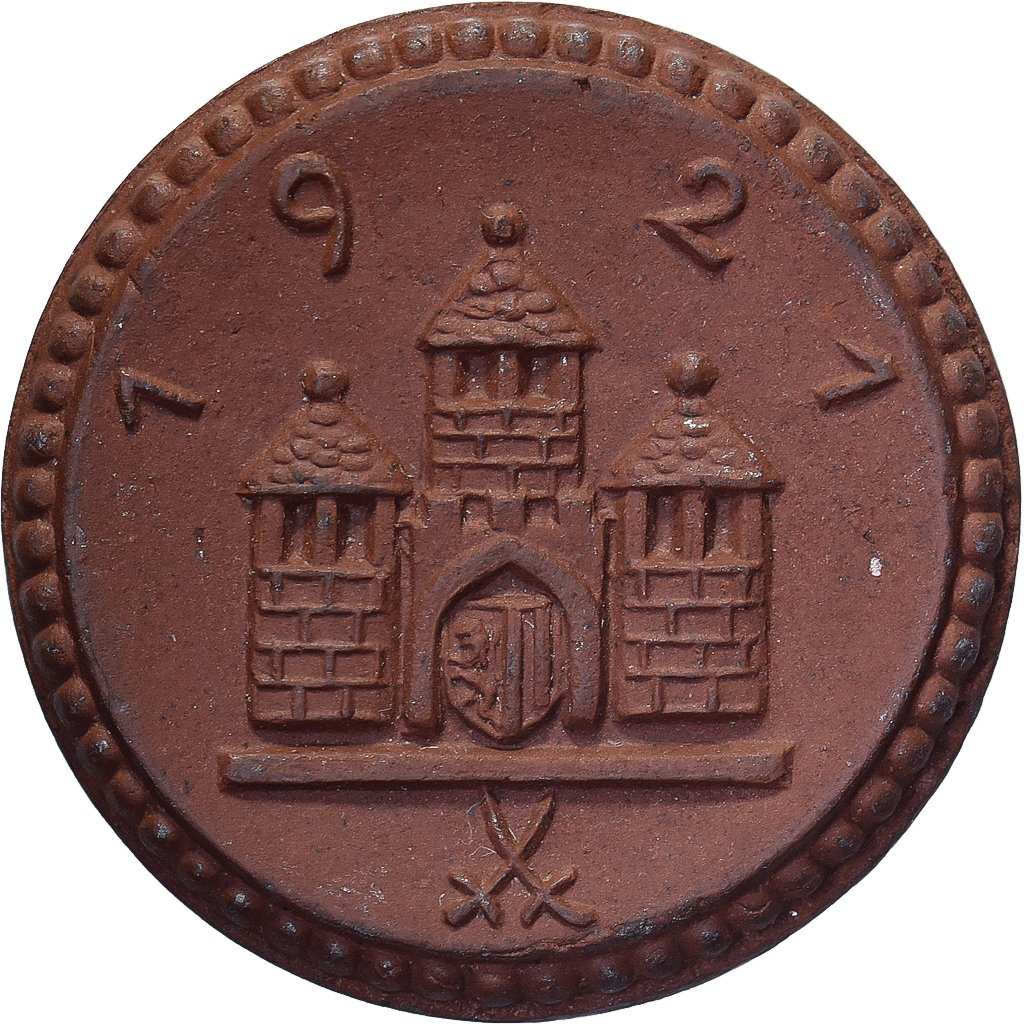 Weimar Republic, Stadt Freiberg, 25 Pfennig, 1921, , Porcelain