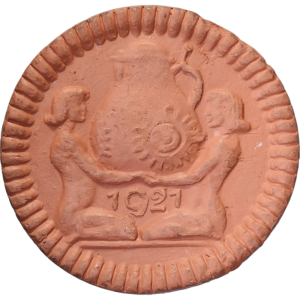 Weimar Republic, Municipality of Höhr, 50 Pfennig, 1921, , Porcelain