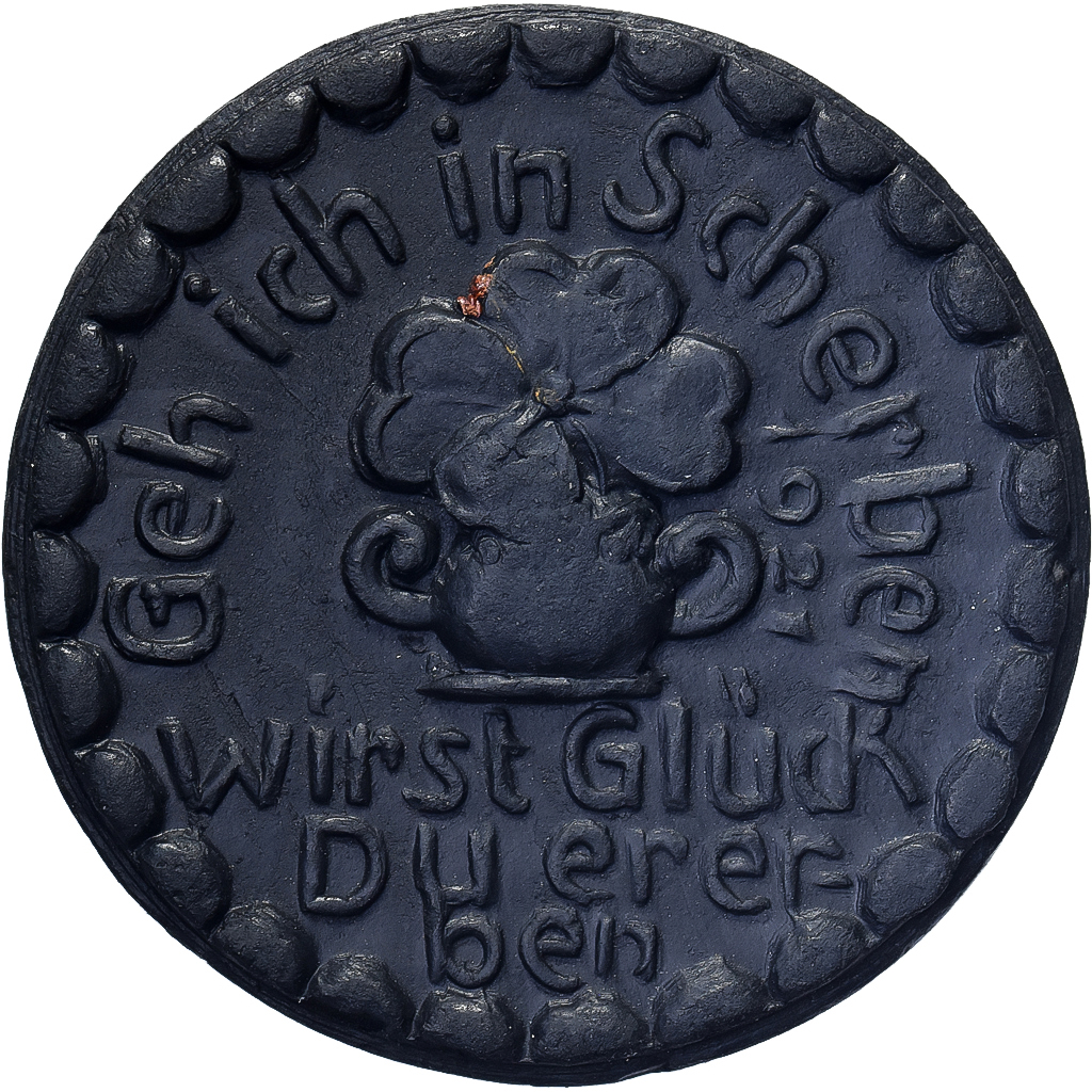 Weimar Republic, Municipality of Höhr, 25 Pfennig, 1921, , Porcelain