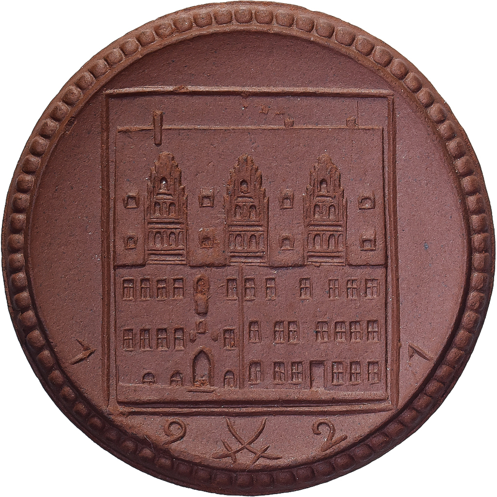 Weimar Republic, Stadt Meissen, 2 Mark, 1921, , Porcelain