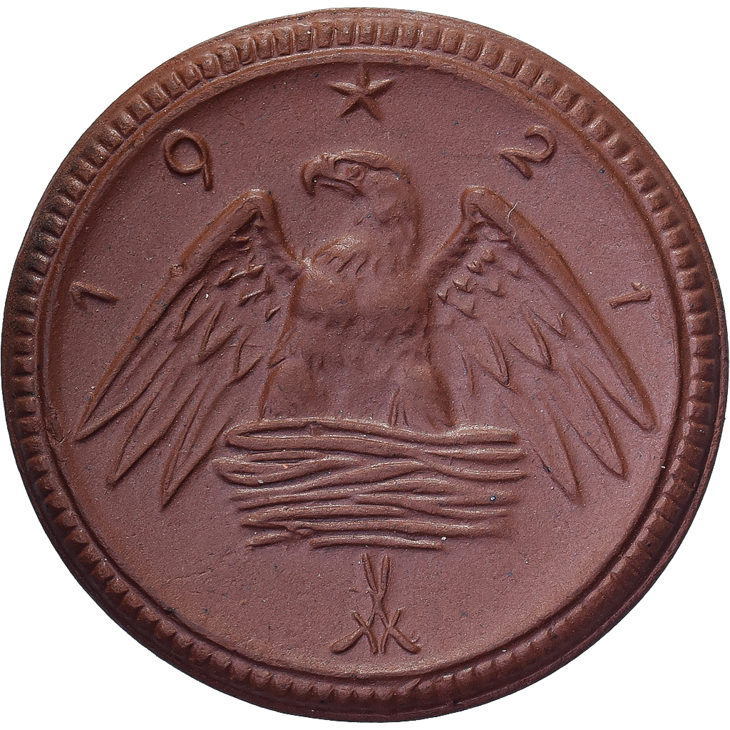 Weimar Republic, Federal state of Saxony, 2 Mark, 1921, , Porcelain