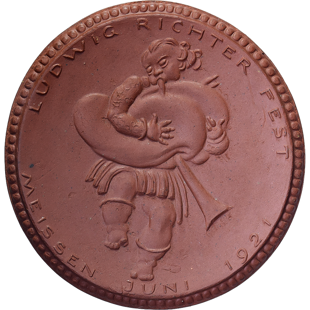 Weimar Republic, Stadt Sachsen, 10 Mark, 1921, , Porcelain