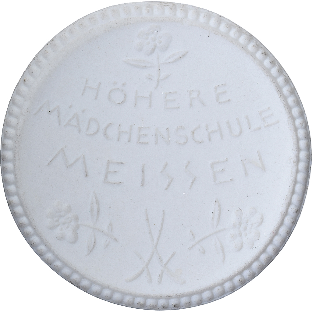 Germany, Medal, Höhere Mädchenschule, Meissen, 1921, Porcelain, 
