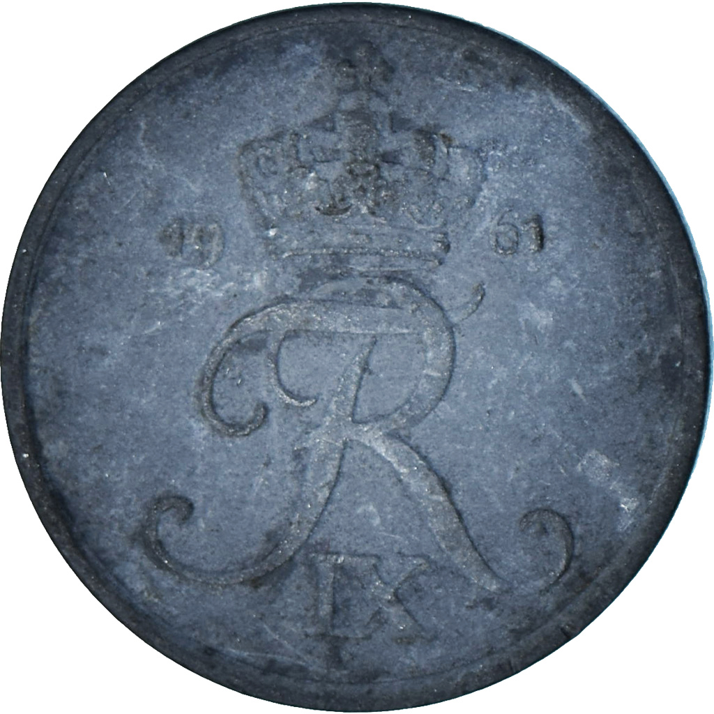 Denmark, 2 Öre, 1961