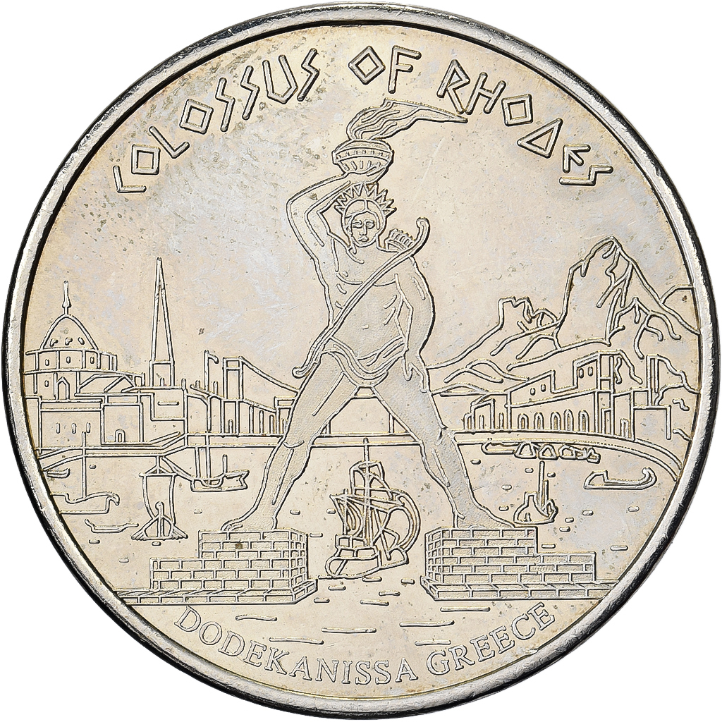 Greece, Token, Colossus of Rhodes, 2012, Cupronickel, 