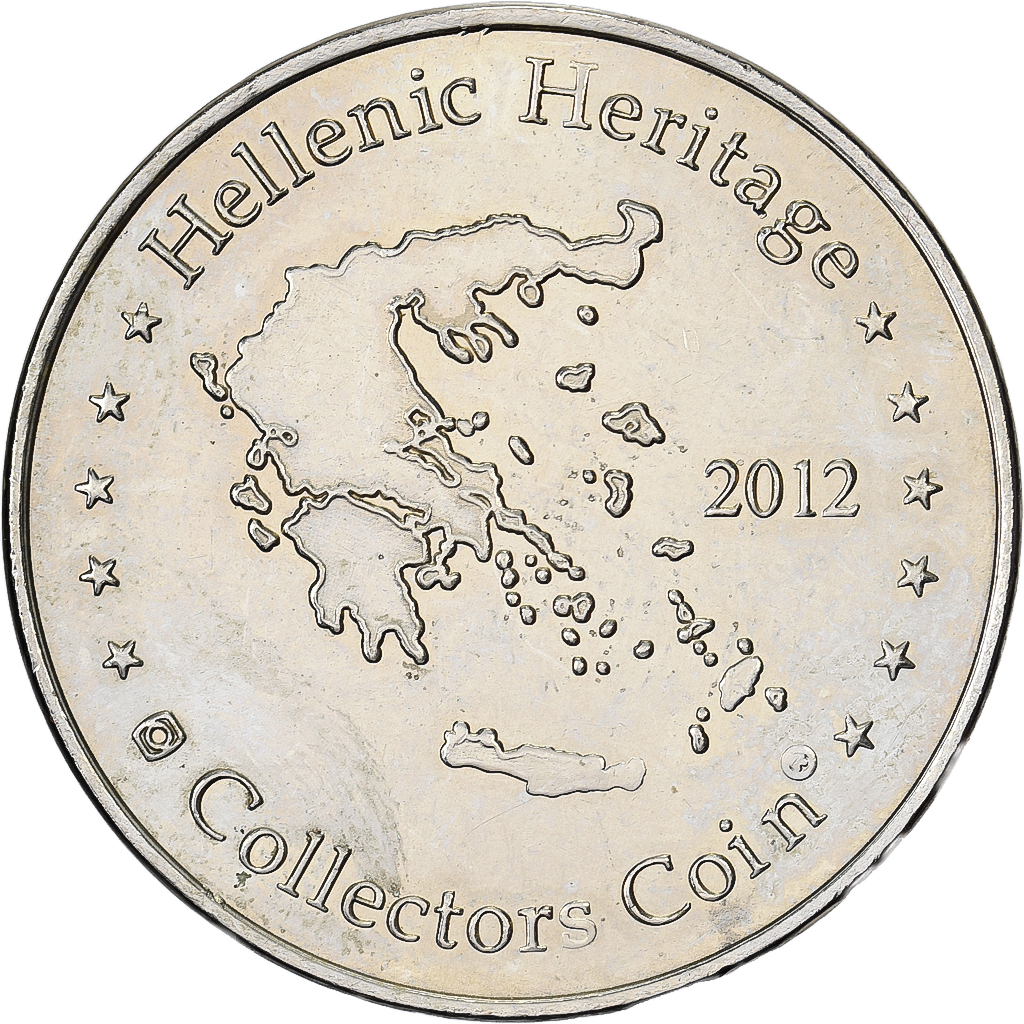 Greece, Token, Colossus of Rhodes, 2012, Cupronickel, 