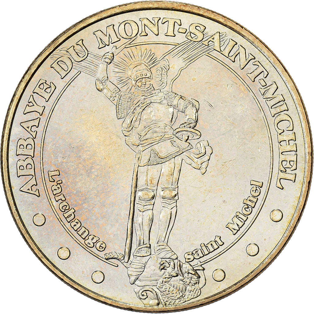 France, Medal, Abbaye du Mont Saint-Michel, 2012, MDP, Copper-nickel Aluminium
