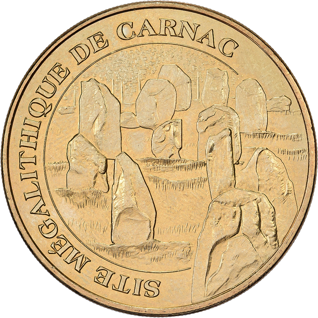 France, Medal, Site Mégalithique de Carnac, 2013, MDP, Copper-nickel