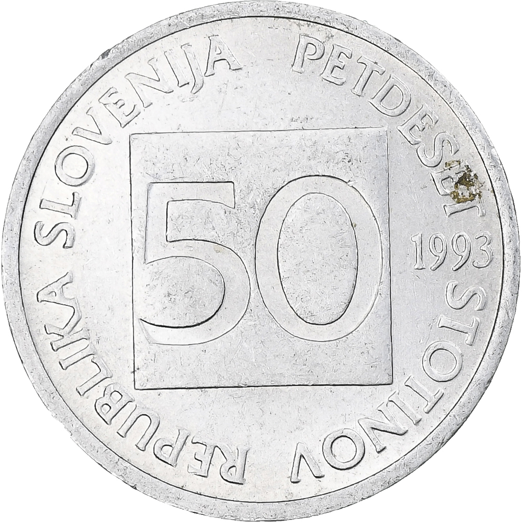 Slovenia, 50 Stotinov, 1993