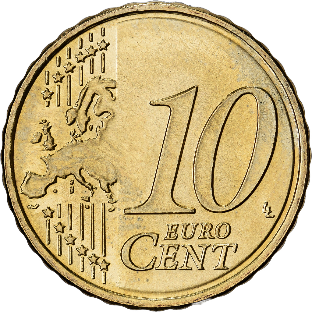 Lithuania, 10 Centimes, 2015, Vilnius, Nordic gold, MS