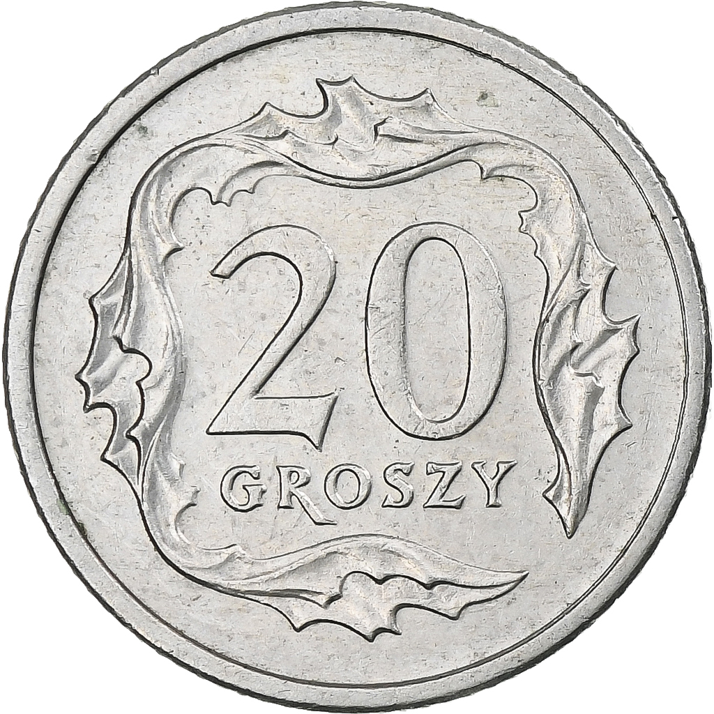 Poland, 20 Groszy, 1990