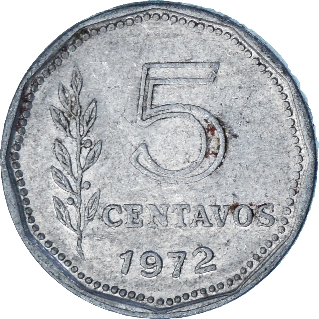 Argentina, 5 Centavos, 1972