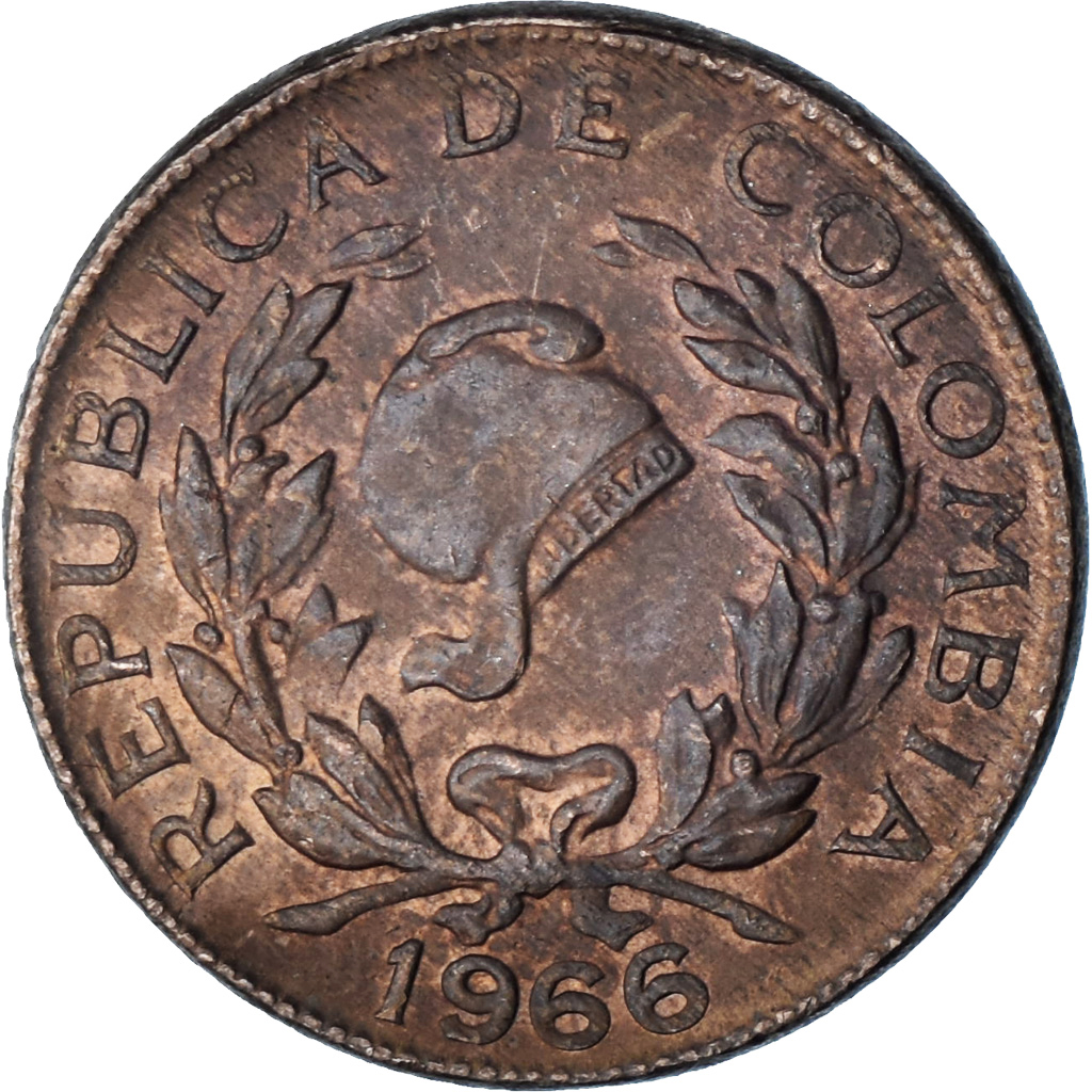 Colombia, 5 Centavos, 1966