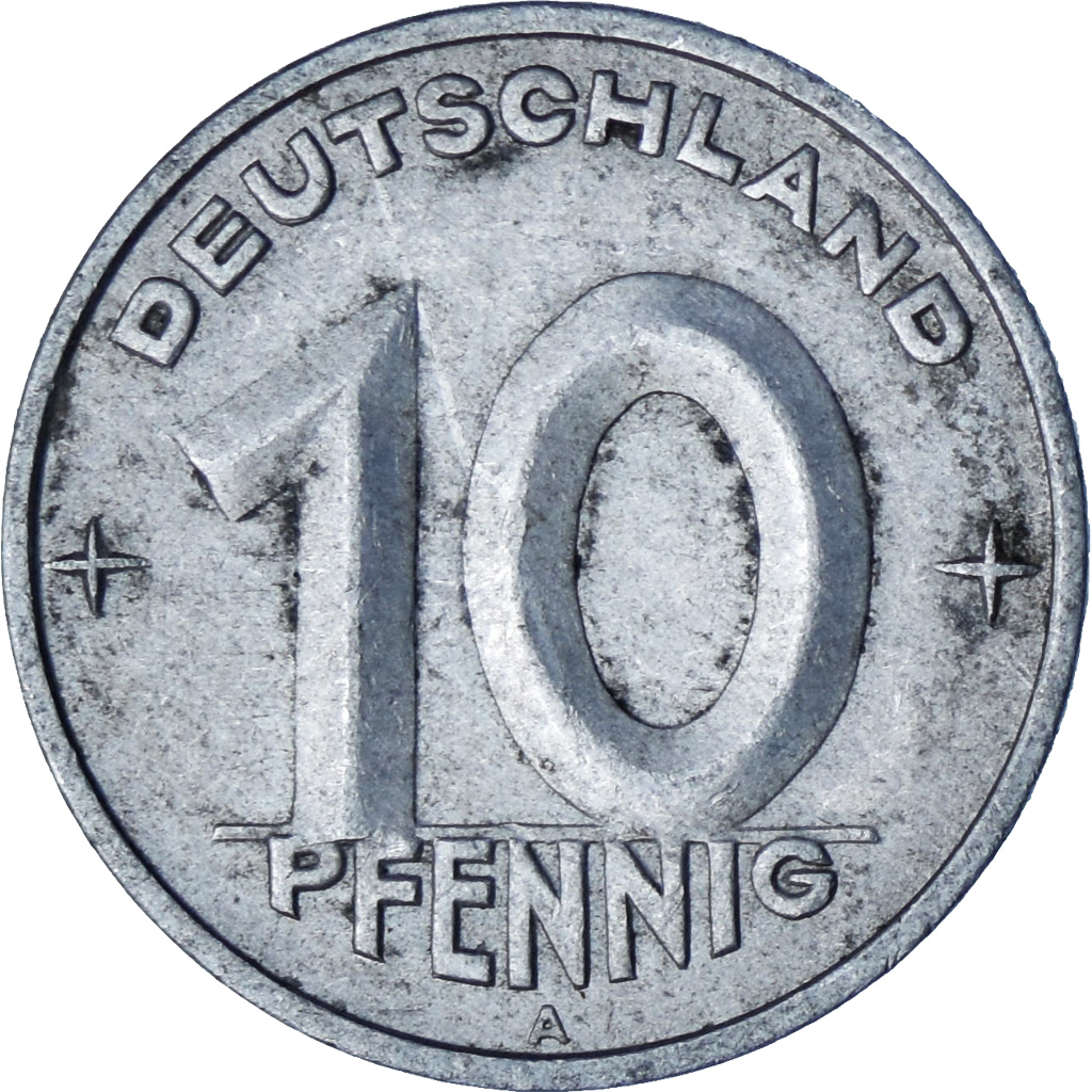 Germany, 10 Pfennig, 1949