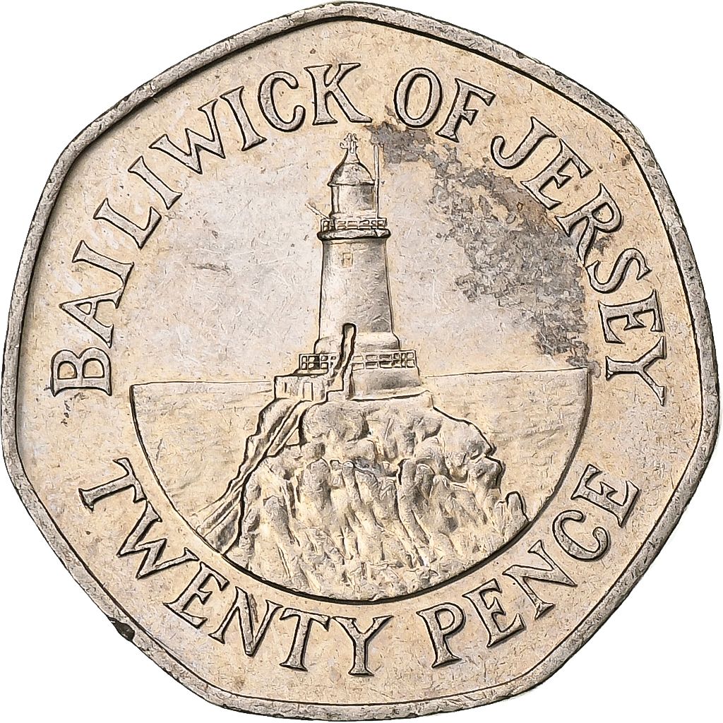 Jersey, 20 Pence, 1990