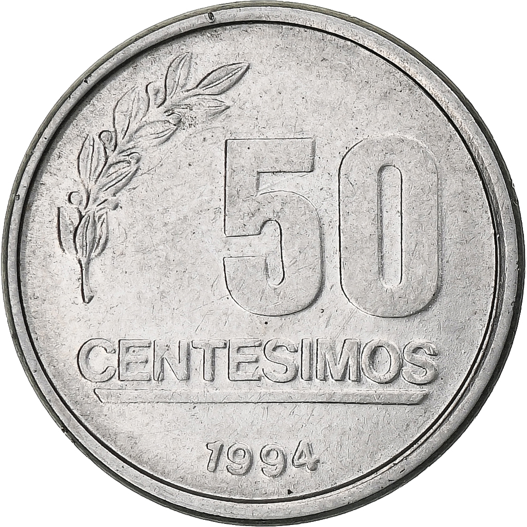 Uruguay, 50 Centesimos, 1994