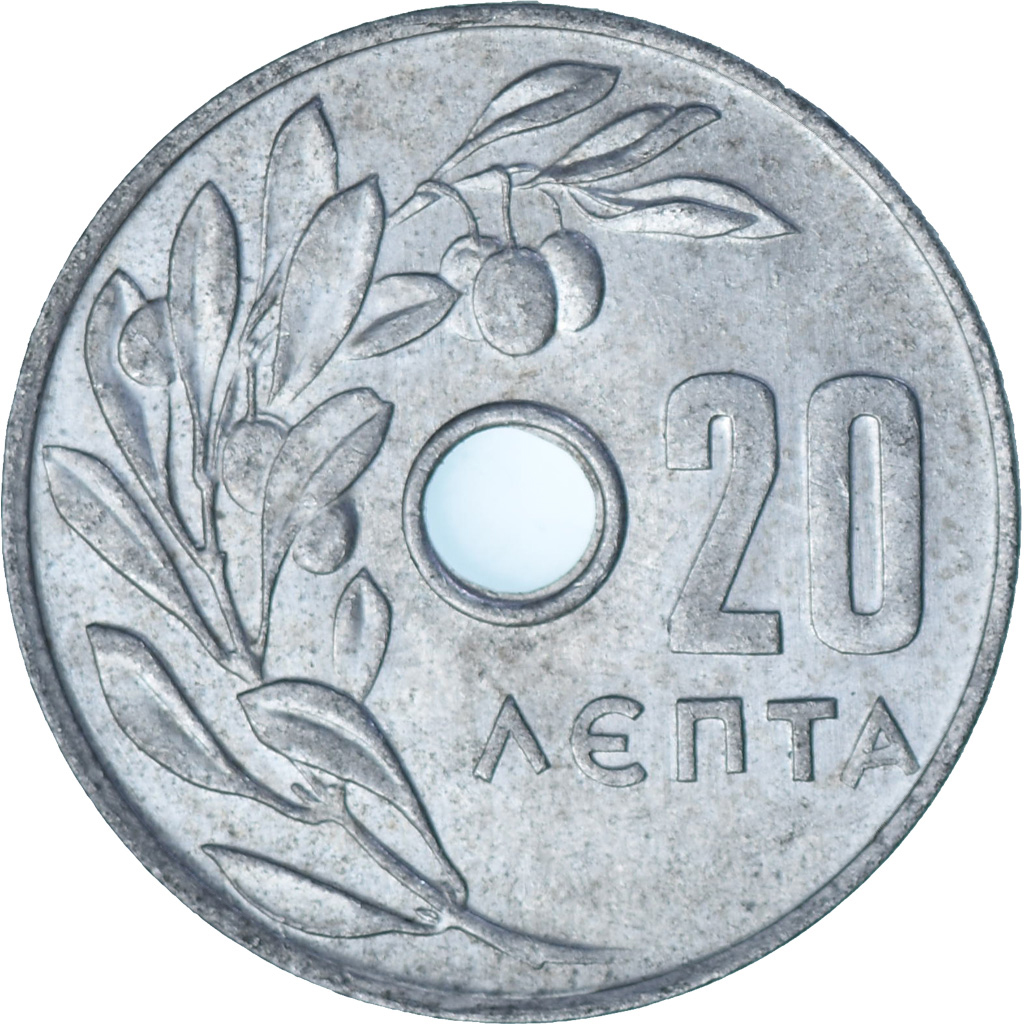 Greece, 20 Lepta, 1969