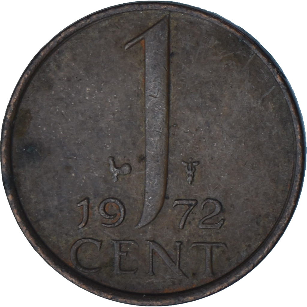 Netherlands, Cent, 1972