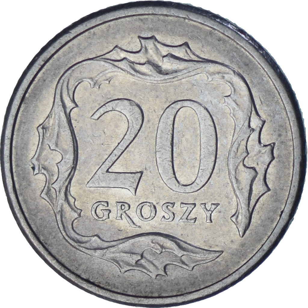Poland, 20 Groszy, 1992
