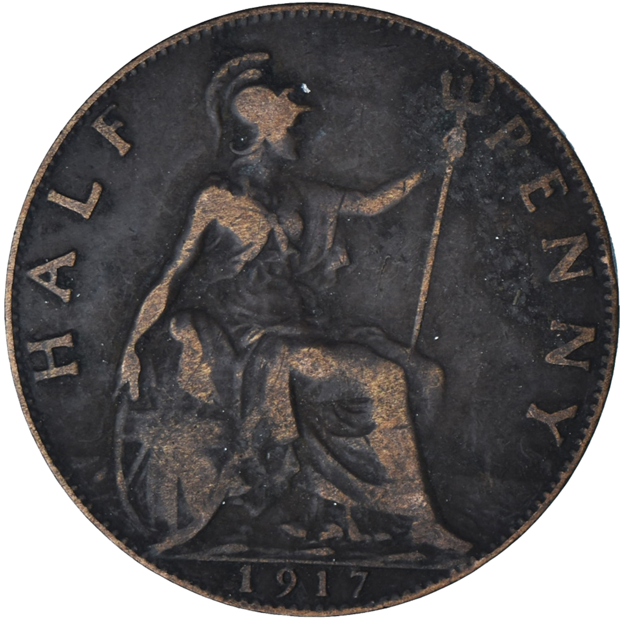 Great Britain, 1/2 Penny, 1917