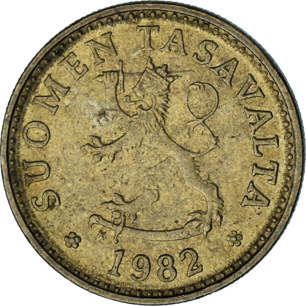 Finland, 10 Pennia, 1982