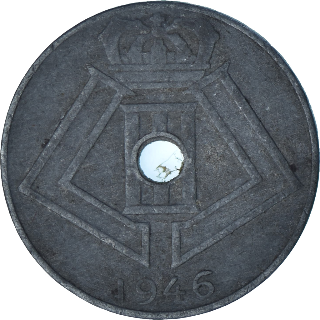 Belgium, 10 Centimes, 1946
