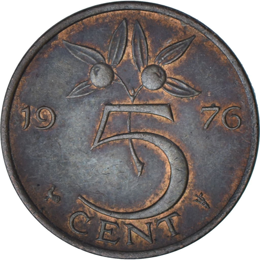 Netherlands, 5 Cents, 1976