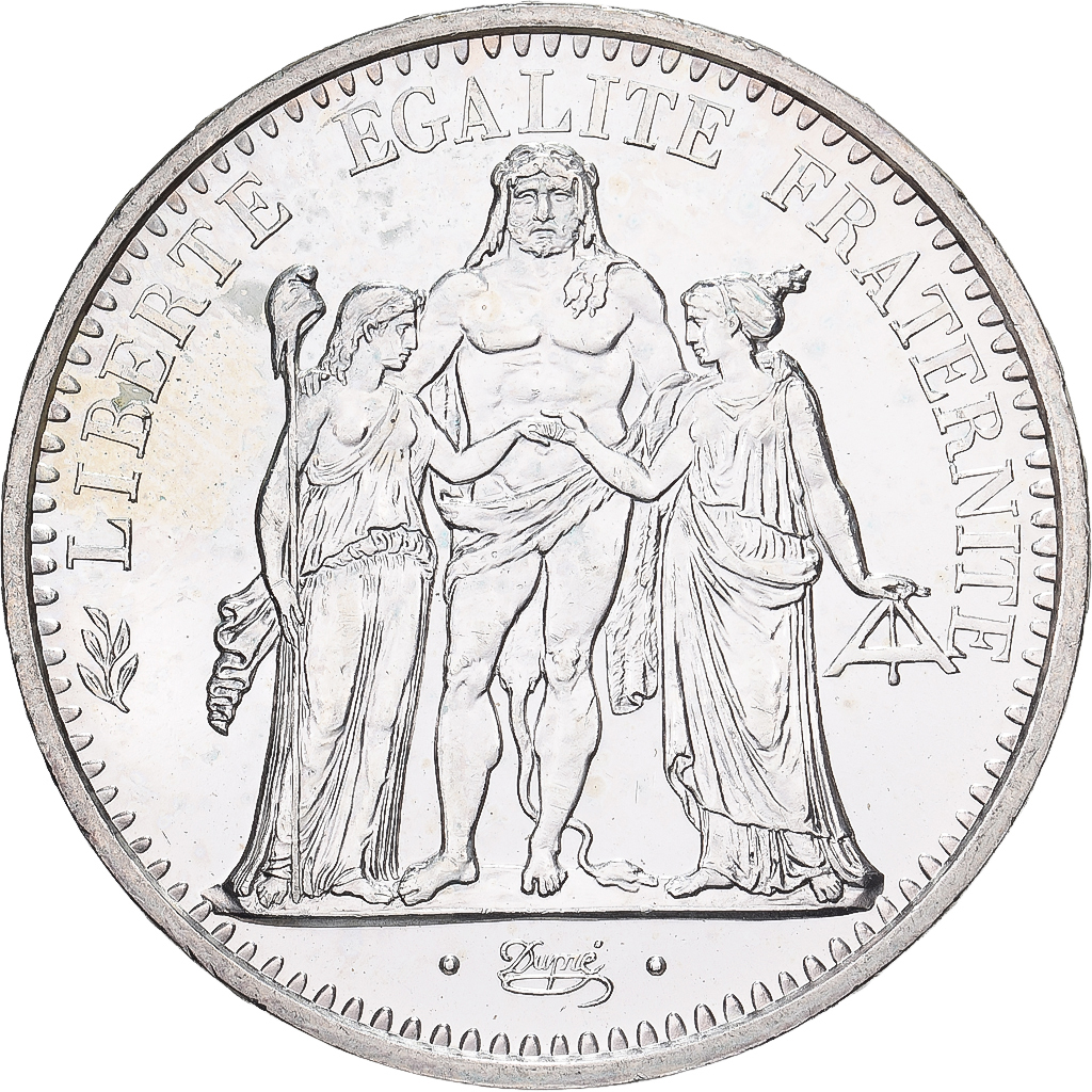 Frankreich, 10 Francs, Hercule, 1973, MDP, Silber, UNZ, Gadoury:813