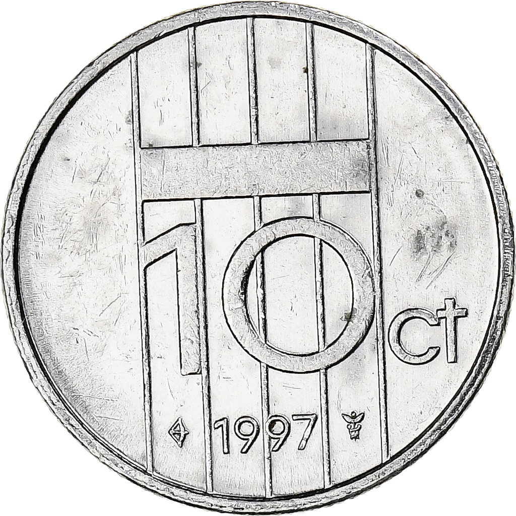 Netherlands, 10 Cents, 1997