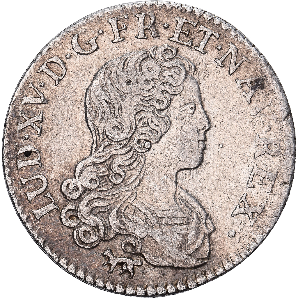 France, Louis XV, 20 Sols, 1720, Paris, Silver, AU, Gadoury:296