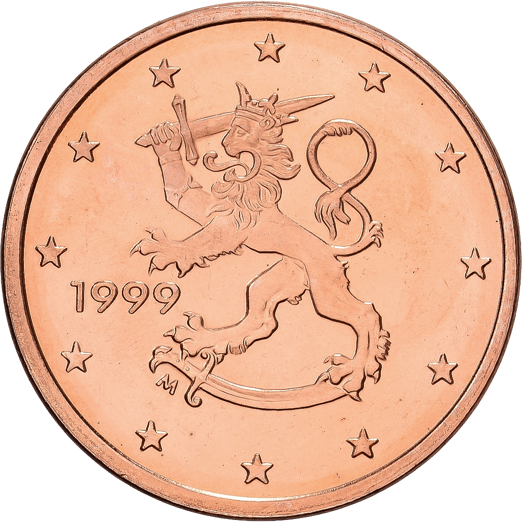 Finland, 5 Centimes, 1999, Vantaa, Copper Plated Steel, MS(65-70), KM:100