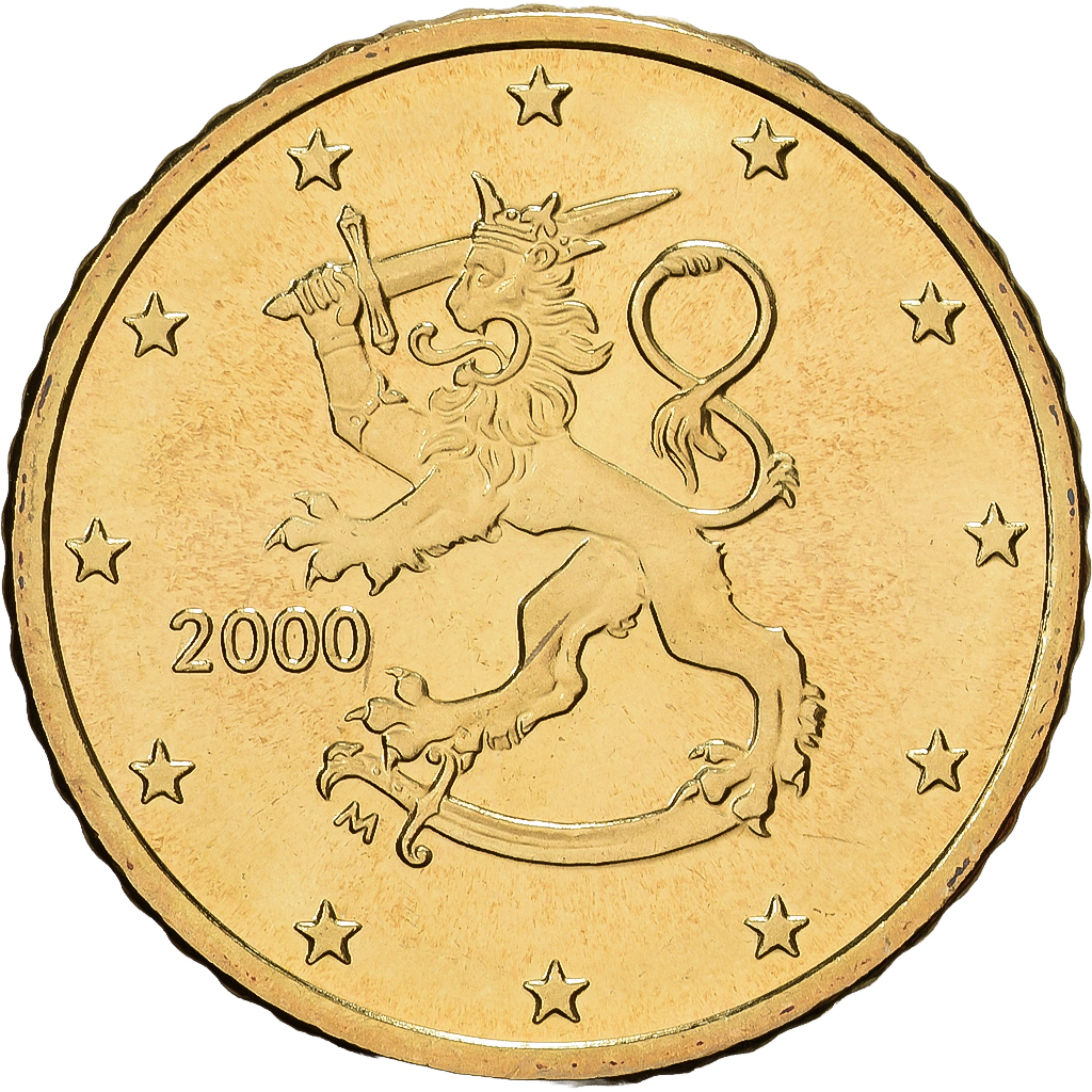 Finland, 50 Centimes, 2000, Vantaa, Nordic gold, MS(65-70), KM:103