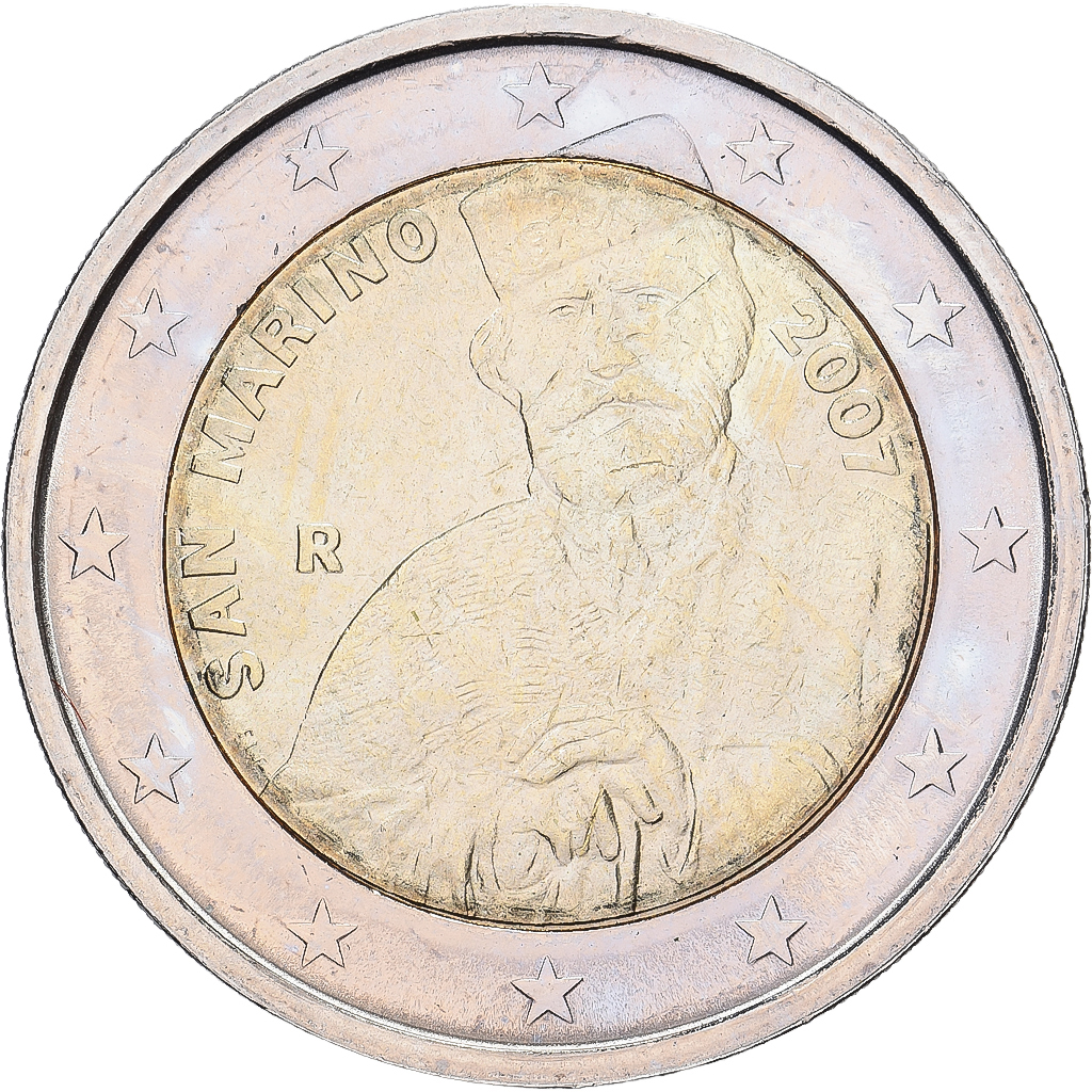 San Marino, 2 Euro, Giuseppe Garibaldi, 2007, Rome, Bi-Metallic, UNZ, KM:481
