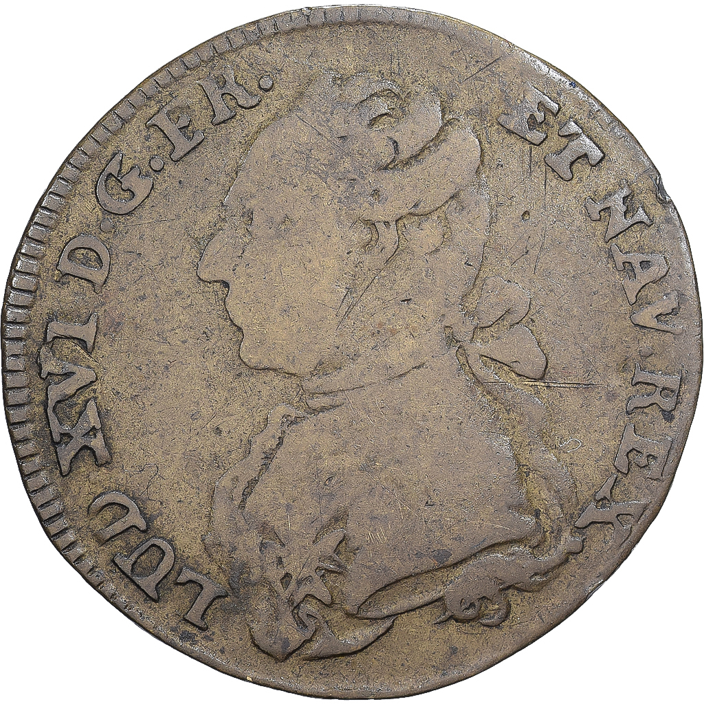 Deutschland, Nuremberg token, Louis XVI, omnibus Non Sibi, Messing, S