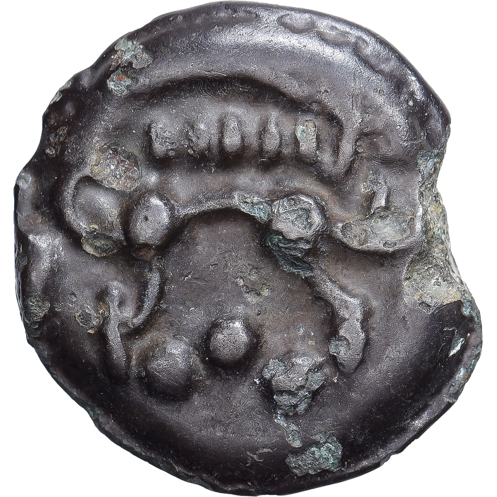 Gaul, Senones, potin à la tête d’indien, 1st century BC, Potin, VF